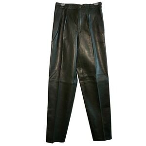 Vintage Trust NWT unisex Genuine Leather Trousers – Rare Forest Green – Size 30